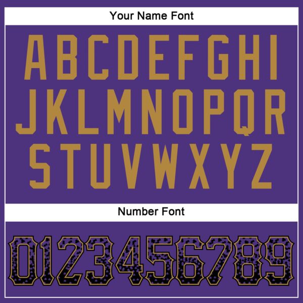 Custom Purple Purple-Old Gold Authentic Drift Fashion Baseball Jersey