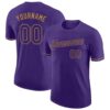 purple_0146 Custom Purple Purple-Old Gold Performance T-Shirt