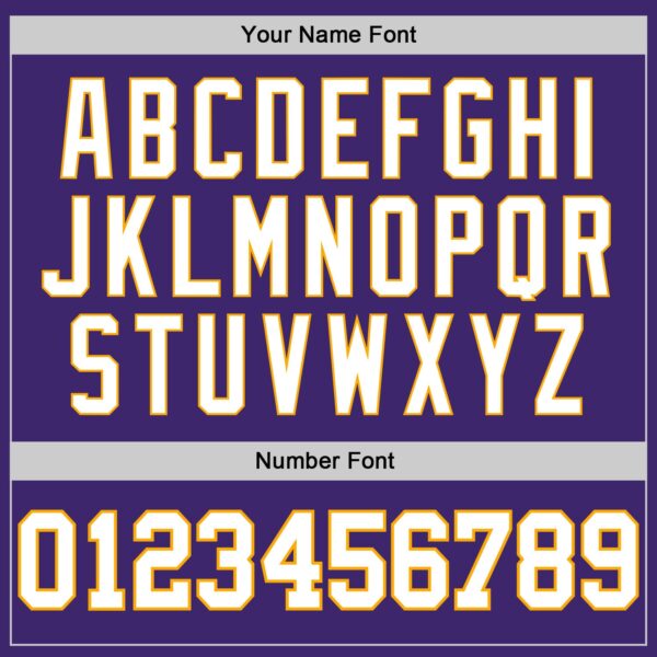 Custom Purple White-Gold Authentic Baseball Jersey