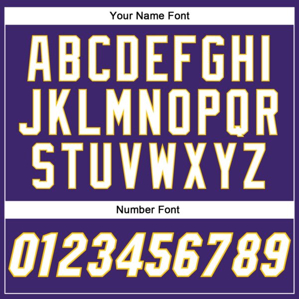 Custom Purple White-Gold Authentic Baseball Jersey