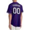Custom Purple White-Black Authentic Baseball Jersey