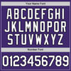 Custom Purple White-Black Authentic Baseball Jersey