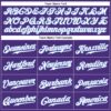 Custom Purple White-Light Blue Authentic Baseball Jersey