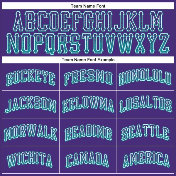 Custom Purple Teal-White Authentic Drift Fashion Baseball Jersey