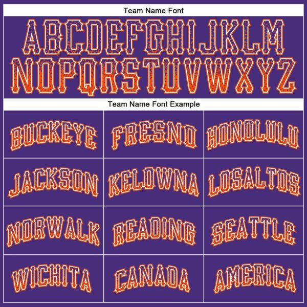 Custom Purple Orange-White Authentic Drift Fashion Baseball Jersey