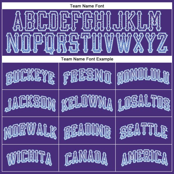 Custom Purple Light Blue-White Authentic Drift Fashion Baseball Jersey