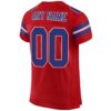 Custom Red Royal-White Mesh Authentic Football Jersey