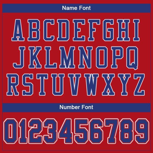 Custom Red Royal-White Mesh Authentic Football Jersey