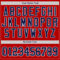 Custom Red Navy-White Authentic Baseball Jersey