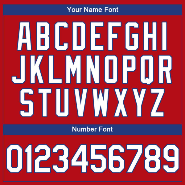 Custom Red White-Royal Authentic Baseball Jersey