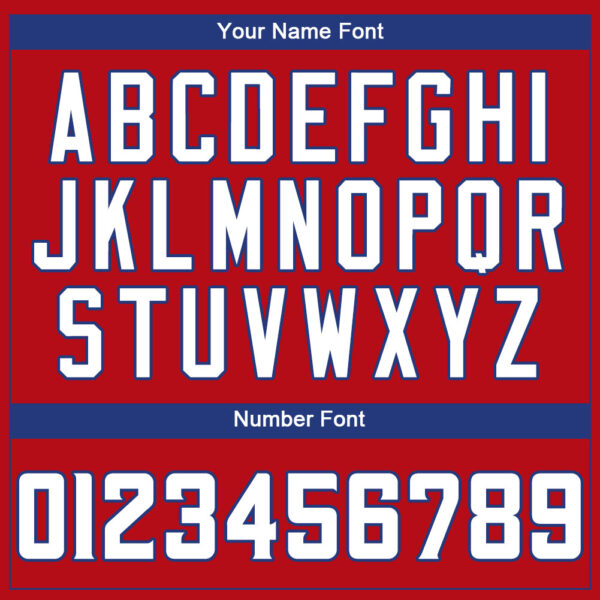 Custom Red White-Royal Authentic Baseball Jersey