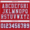 Custom Red White-Royal Mesh Authentic Football Jersey