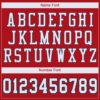 Custom Red White-Navy Mesh Authentic Football Jersey