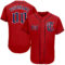 Custom Red Navy-White Authentic Baseball Jersey