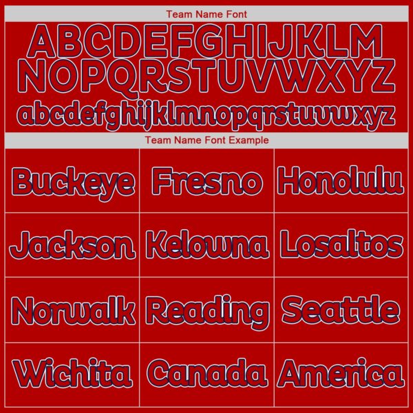 Custom Red White-Navy Authentic Baseball Jersey