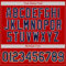Custom Red Navy-Old Gold Authentic Baseball Jersey