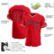 Custom Red Red-Navy Authentic Baseball Jersey