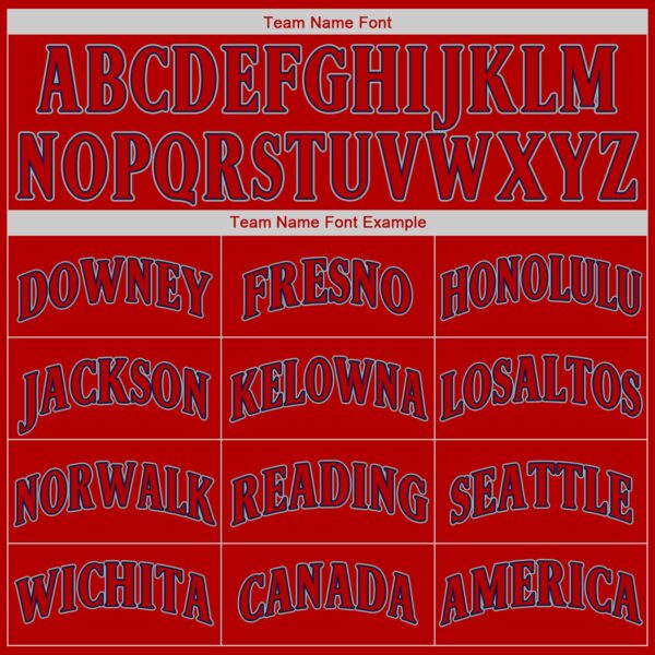 Custom Red Red-Navy Authentic Baseball Jersey