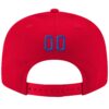 Custom Red Royal-White Stitched Adjustable Snapback Hat