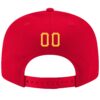 Custom Red Gold-White Stitched Adjustable Snapback Hat