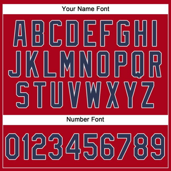 Custom Red Navy-White Performance T-Shirt