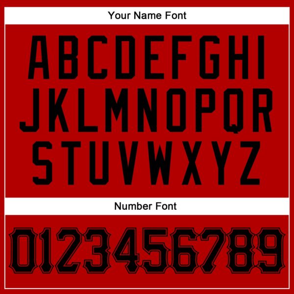 Custom Red Black Authentic Baseball Jersey