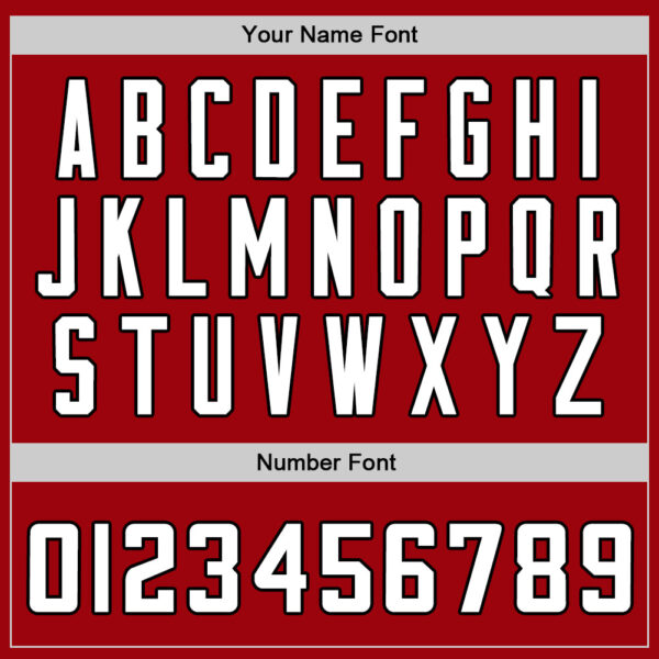 Custom Red White-Black Authentic Baseball Jersey