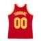 Custom Red Gold-White Authentic Throwback Basketball Jersey
