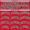 Custom Red Black-White Authentic Throwback Basketball Jersey