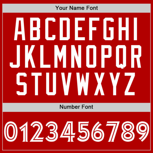 Custom Red White Authentic Baseball Jersey