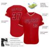 Custom Red Red-Navy Authentic Baseball Jersey