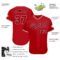 Custom Red Red-Navy Authentic Baseball Jersey