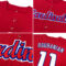 Custom Red Navy-White Authentic Baseball Jersey