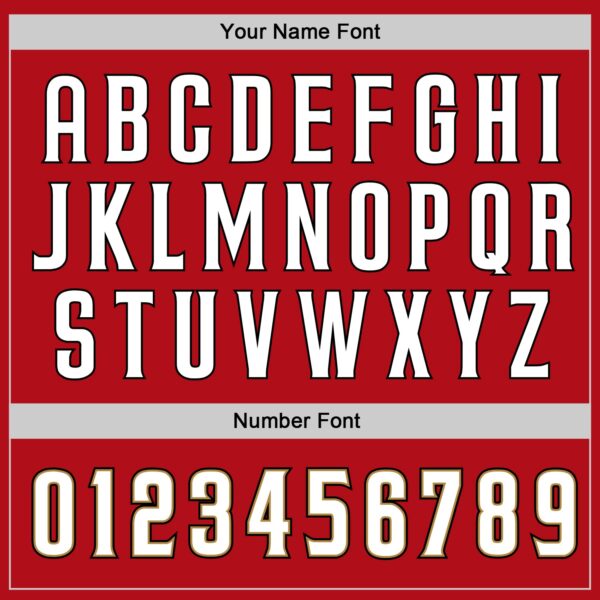 Custom Red White-Old Gold Authentic Baseball Jersey