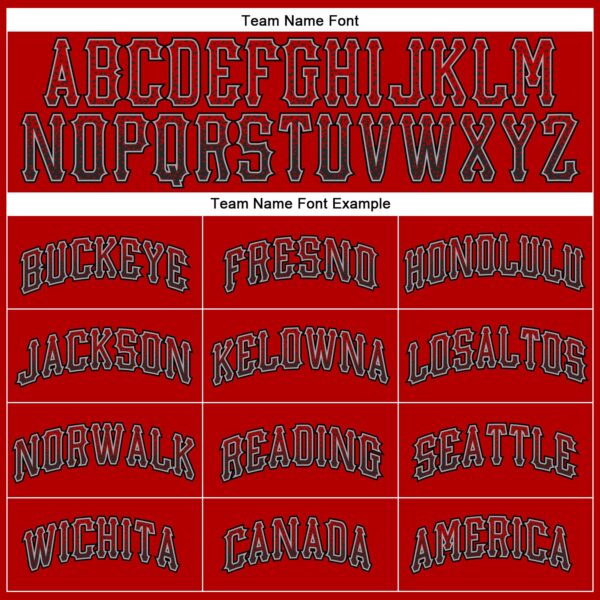 Custom Red Black-Gray Authentic Drift Fashion Baseball Jersey