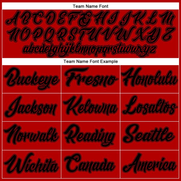 Custom Red Black-Red Authentic Baseball Jersey