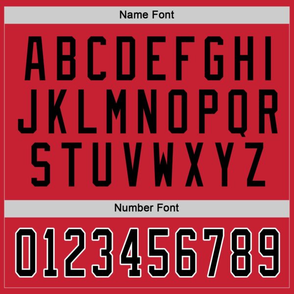 Custom Red Black-White Hockey Jersey