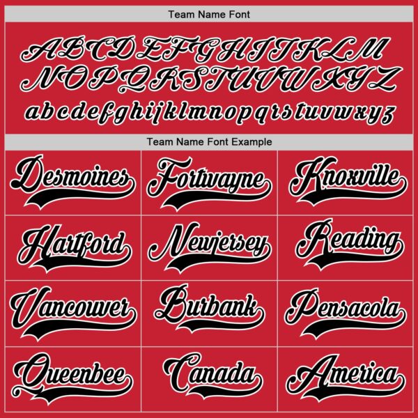 Custom Red Black-White Hockey Jersey