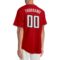 Custom Red White-Black Authentic Baseball Jersey