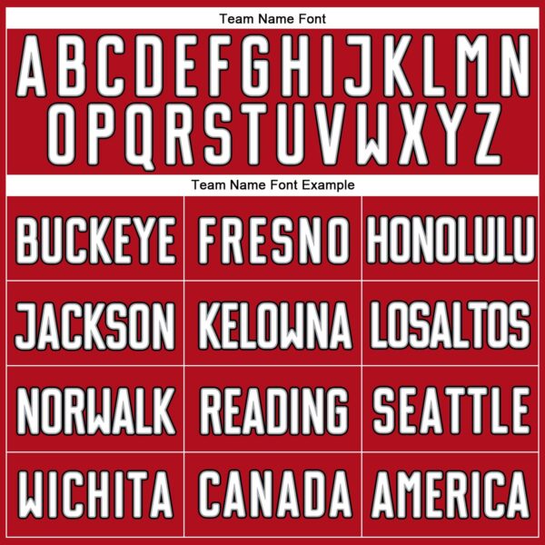 Custom Red White-Black Authentic Baseball Jersey