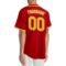 Custom Red Gold-White Authentic Baseball Jersey