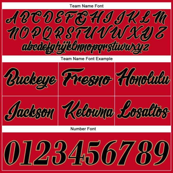 Custom Red Black-Old Gold Authentic Throwback Basketball Shorts