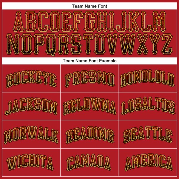 Custom Red Black-Gold Authentic Drift Fashion Baseball Jersey