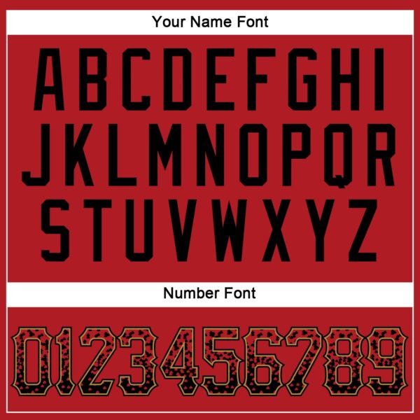 Custom Red Black-Old Gold Authentic Drift Fashion Baseball Jersey