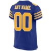 Custom Royal Gold-White Mesh Authentic Football Jersey