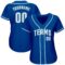 Custom Royal White-Light Blue Authentic Baseball Jersey
