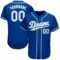 Custom Royal White-Light Blue Authentic Baseball Jersey