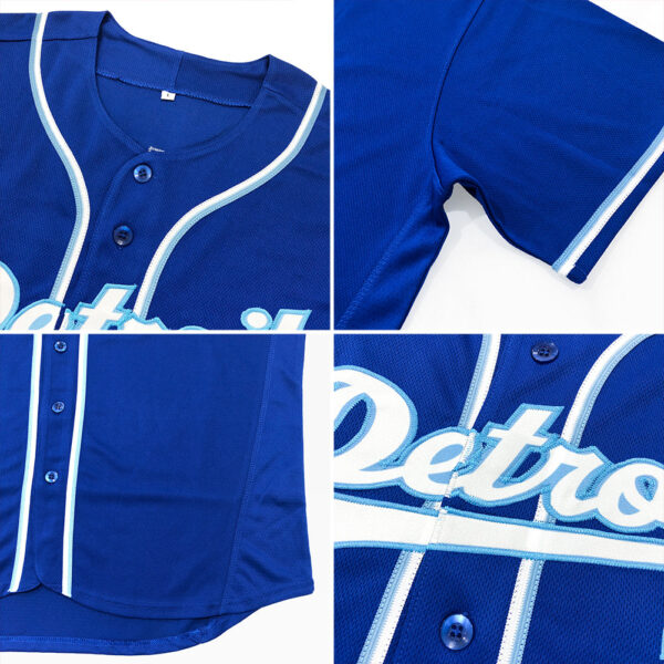 Custom Royal White Authentic Baseball Jersey