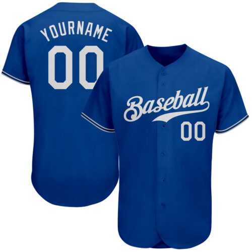 royal_0034 Custom Royal White Authentic Baseball Jersey