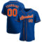 Custom Royal Orange-White Authentic Baseball Jersey